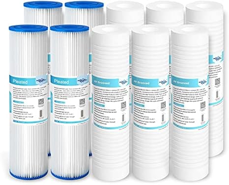 Membrane Solutions 10"x2.5" 5 Micron Grooved & 20 Micron Pleated Filter