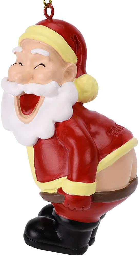 Tree Buddees Funny Mooning Santa Claus Christmas Tree Ornament