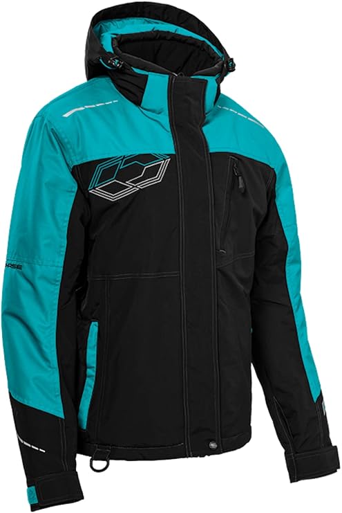 Castle X Women's Phase Jacket in Black/Turquoise Size X-Small