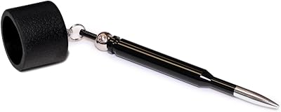 OKKO Round Bullet Pocket Chalker Billiard Pool Cue Chalk Holder Black - Fits Taom Chalk
