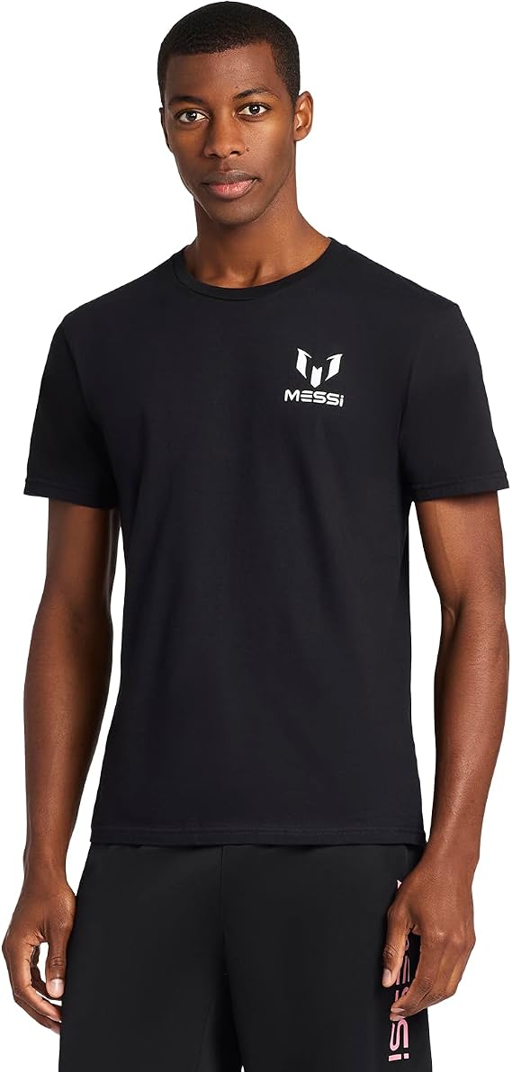 Messi Men's Tribute Tee, Short Sleeve T-Shirt, 100% Cotton