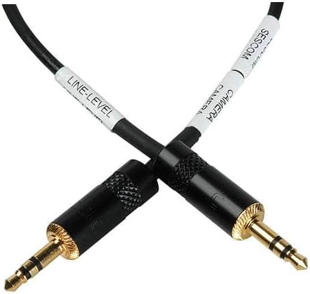 Sescom LN2MIC-ZOOMH4N 3.5mm Line to Mic 25dB Attenuation DSLR Cable for Zoom H4N, 6 feet