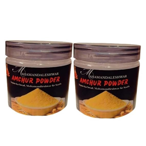 Amchur Powder (Dry Mango) 1+1 Combo 200g x 2 Hand-Ground, Authentic, Aromatic | Mahamandaleshwar Traditional Spice
