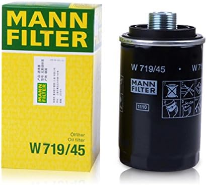 Mann Oil Filter W719/45 Vw Passat Tiguan Eos Sharan Scirocco New Beetle Multivan Golf Cc Magotan Sagitar