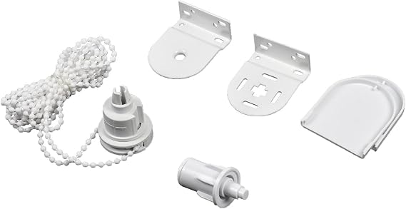 11/4" (32mm Outer Diameter) Roller Blind Repair Fitting Kit, Roller Shade Clutch Bracket, Includes Head & End Brackets, End Plug, for 32mm OD Aluminum Tubes ONLY