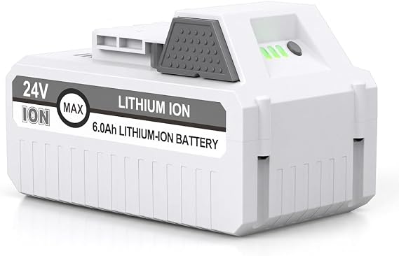 FirstPower 6.0Ah 24VBAT Replace for Snow Joe 24V Battery - Compatible with Snow Joe + Sun Joe iON+ 24V Series Cordless Power Tools 24VBAT-LTX 24VBAT-LTW 24VBAT-LTE 24VBAT 24V-X2-SB18 24VBAT-XR