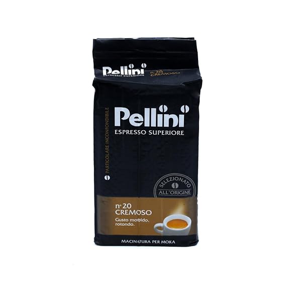 Pellini Espresso Superiore Cremoso N.20 Medium Roast Ground Coffee 8.8oz (250gr)