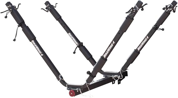 Let's Go Aero BBR253 BikeWing Hitch Rack (4 Tilt Up Four Bike (BBR253)), Black