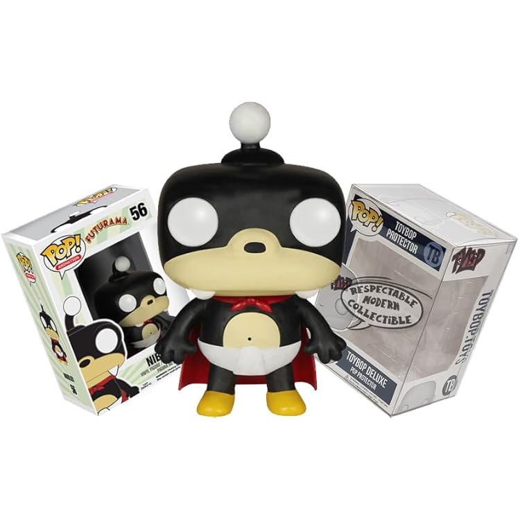 Funko Futurama - Nibbler with Diaper  ToyBop Protector: Pop! TV Animation Vinyl Figure Bundled with Pro-Deluxe Pop Protector Collector Case Box Gift Set