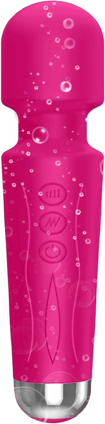 2024 Upgrade Waterproof Integrated Design Rechargeable Mini Electric Body Massager Suitable for Neck and Back, Rose
