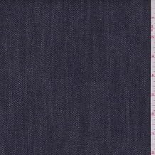 Dark Navy Stretch Denim, Fabric by The Yard