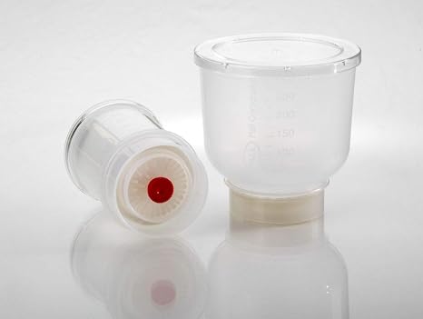 Pall 4804 MicroFunnel Filter Funnel 100 mL with 0.45 m GN-6 Metricel Membrane, White, Gridded, Individually Bagged, Pack of 200
