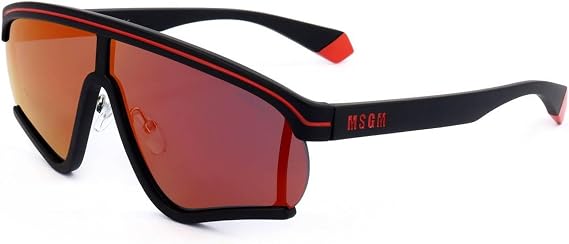 Polaroid PLD MSGM 2/G Black Orange/Red 68/4/150 unisex Sunglasses