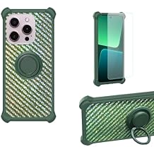 bojioderf Case for M-Horse C68 Phone Case Cover [with Tempered Glass Screen Protector] PC + Silicone [360 Metal Ring, Magnetic Car Mount] TZZH-LV