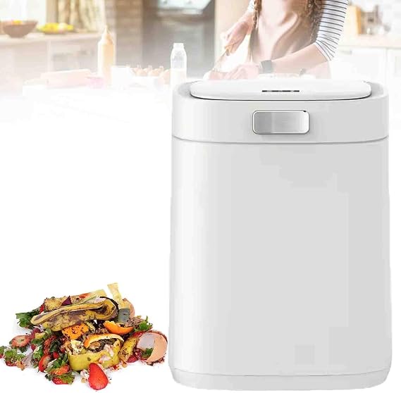 Electric Kitchen Composter, 2.5L Smart Compost Bin, Electric Compost Bin with Single Button Design, with Activated Carbon Filter Turn Waste to Organic Compost