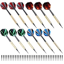 12 Pack Soft Tip Darts Set 14 Grams Darts Soft Tip Set Kit Professional Darts with Drat Flights and Soft Tips for Dartboard