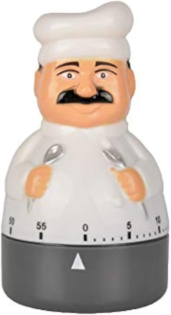 Jayron Chef Kitchen Timer, 60-Minute Mechanical Wind-Up Countdown Timer