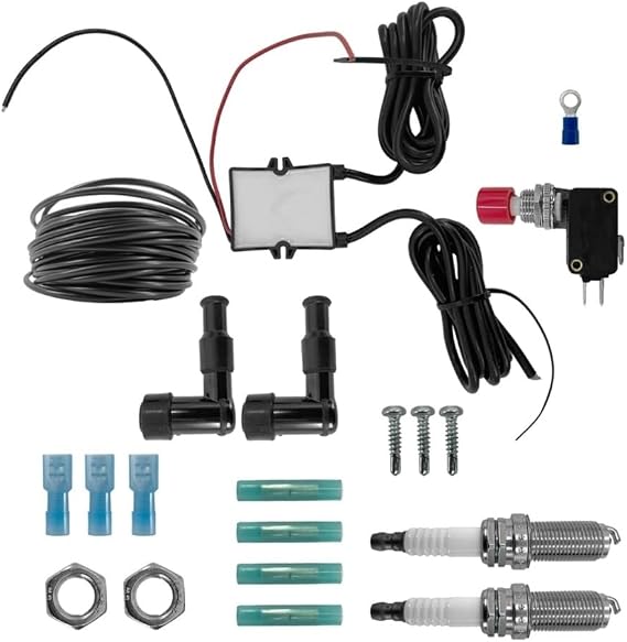 Plugs Spark Double Flamethrower Kit Universal For Motorcycle Car Truck Exhaust Flame Set Includes All Installation Parts H9EE