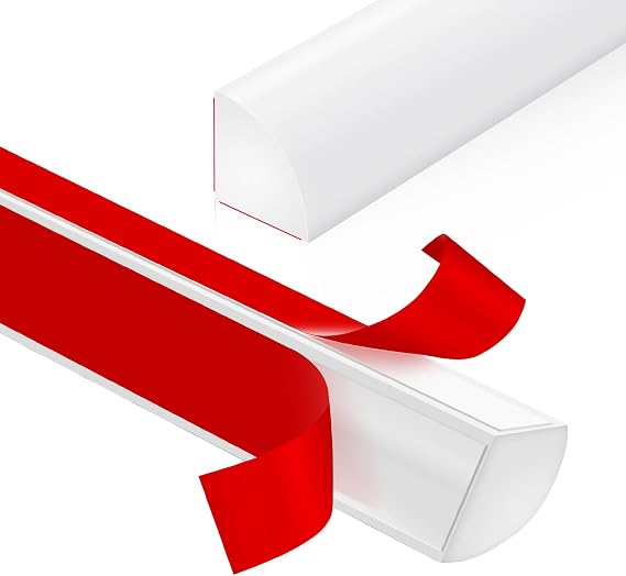 LSGCQ Flexible Quarter Round Molding Peel and Stick Rubber Trim Molding