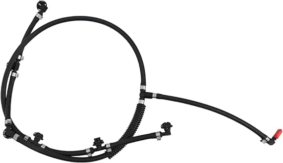 Fuel Injector Return Hose Pipe for Mercedes E G S for M CLK GLK C Class W212 W463 W221 W164 W211 CDI 2005-2015 Black Plastic Direct Fit
