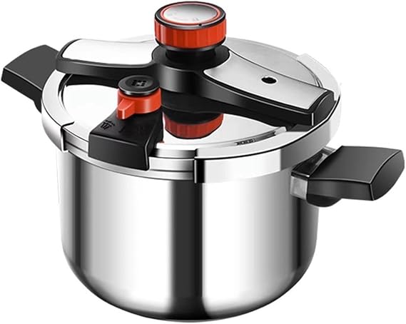 304 Stainless Steel Pressure Cooker 6 Quart - Easy Lid, Works on All Cooktops