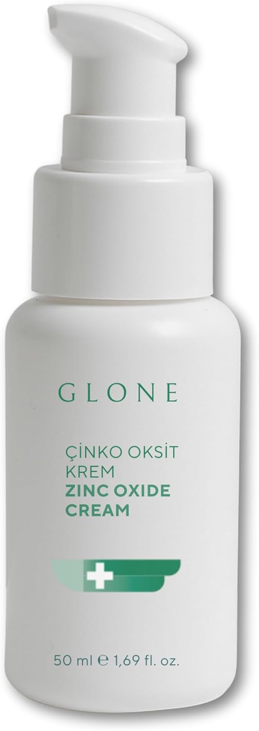 GLONE Çinko Oksitli SOS Onarıcı Krem,50ml - Pişik, Tahriş ve Kızarıklık için Yatıştırıcı Bariyer Bakımı
