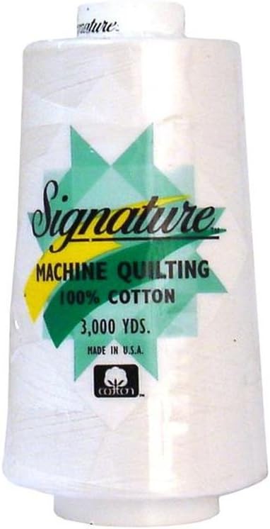 Signature Thread Signature 100% Ctn Quilt Thread 3000yd White Cotton 3000