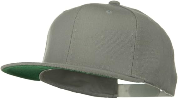 Yupoong Wool Blend Prostyle Snapback Cap - Silver