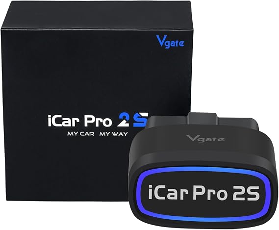 Vgate iCar Pro 2S Bluetooth OBD2 Scanner Fixd Diagnostic Tool Code Reader | Car Diagnostic Tool OBD2 Adapter, Compatible with Android iOS Windows, Black