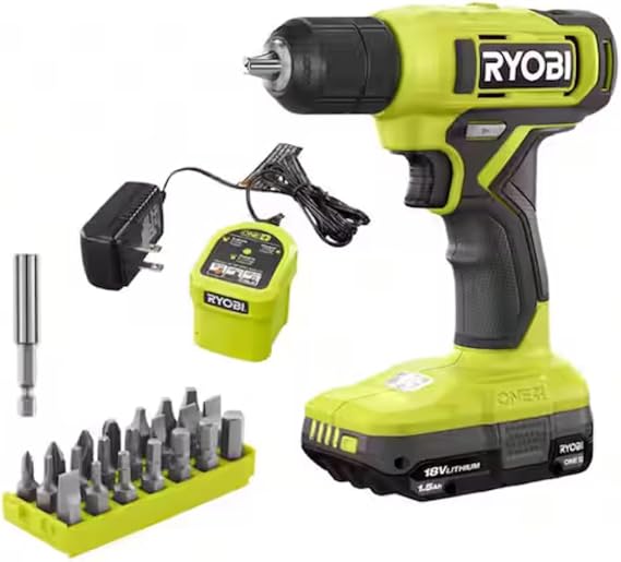 Ryobi 18V Cordless 3/8 in. Drill/Driver (Tool Only) PCL201