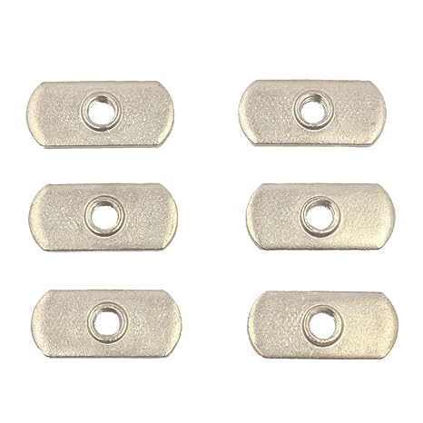 YakAttack 1/4"-20 Track Nuts for Kayak Accessory Rails, 6 Pack