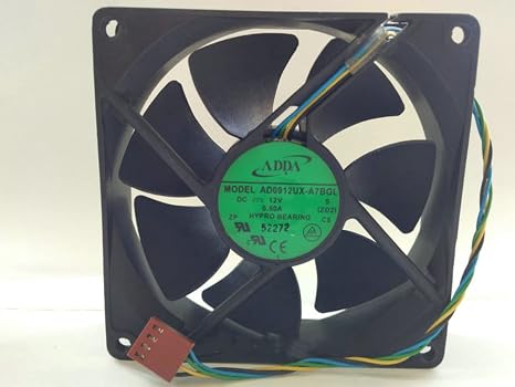 AD0912UX-A7BGL 90x90x25mm DC12V 0.50A 3800RPM 79.3CFM ADDA 4-Wire Cooling Fan