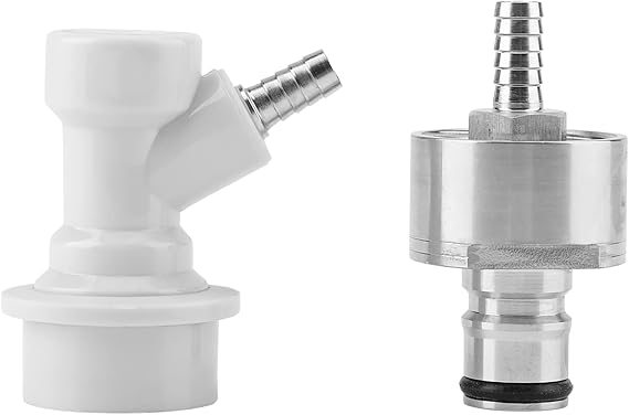 Carbonation Cap,Stainless Carbonation Cap, Carbonator Cap with Liquid Ball Lock Disconnect, 1/4" Barb Hot, Stainless Carbonation Cap, Carbonation Cap, CarbonCarbonation Cap Stainless Carbonation