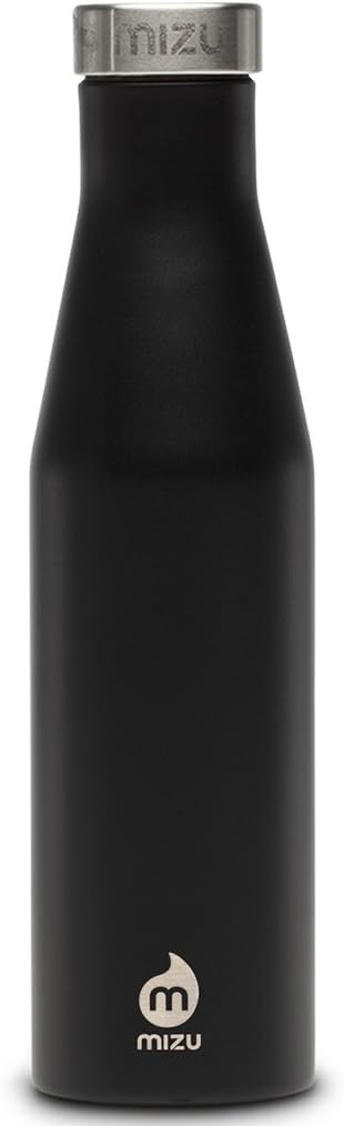 MIZU - S6 Slim Series Water Bottle | 19 oz. Double Wall Stainless Steel Vacuum Insulated | Narrow Mouth with Leak Proof Cap | Multiple Colors | BPA Free