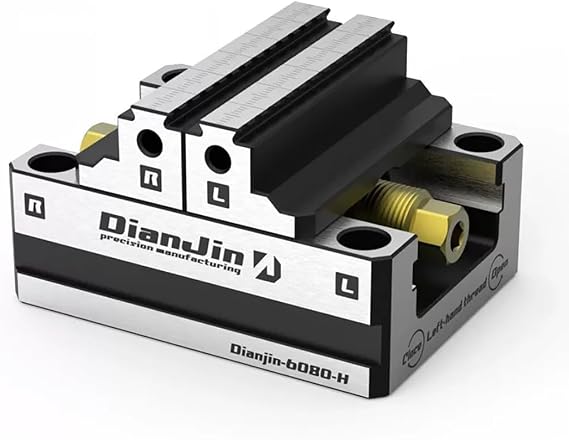 1PC DJ-6080-H 4/5 Axis Fixture Self-centering Vise Positive/Negative Quick Clamping