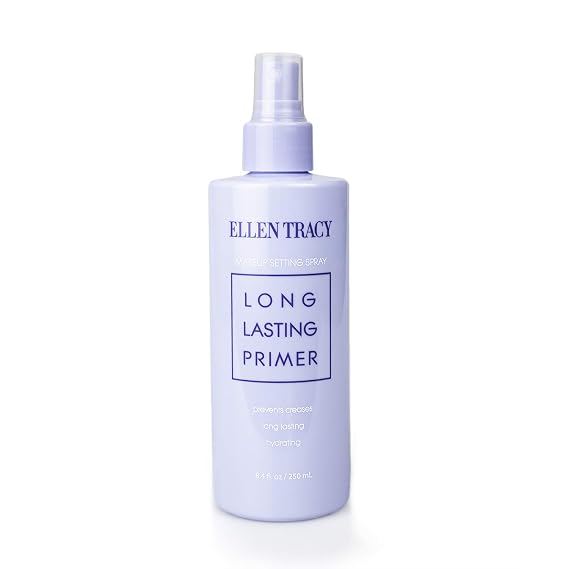 Ellen Tracy Makeup Setting Spray Long Lasting Primer, Hydrating Face Mist, Dewy Setting Spray, Prep and Set Makeup - 8.4 Fl. Oz. Spray Bottle