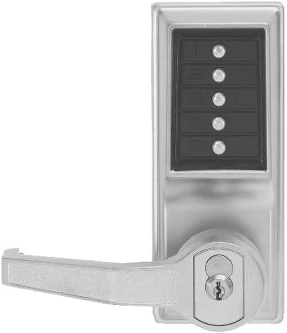 Simplex LR1041B-26D Pushbutton Lever Lock Prepped for Best Core Override - Satin Chrome