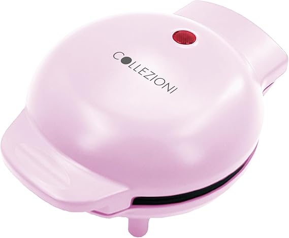 Collezioni Mini Waffle Maker 5'' Cooking Surface Non Stick Plates Cool Touch Handle Thermostatically controlled Pink