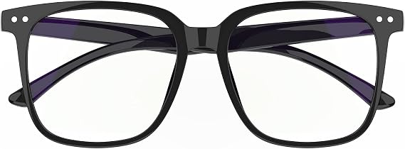 Oversized Square Blue Light Blocking Glasses for Women Men, Anti Glare Computer Glasses, Reduce Eye Strain