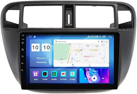 Android car Radio for Honda Civic 1995-2001 Right Hand Drive Only,9 inch Car Stereo Touch Screen Upgrade with Wireless CarPlay/Android Auto GPS Navigation WiFi AM FM Radio Head Unit,2G+32G