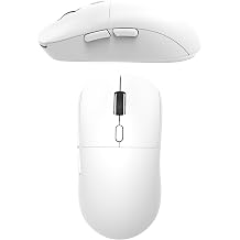 Coverzone Kablosuz Gaming Mouse 12800 DPI 3 Modlu Bluetooth 2.4G USB Kablolu 1000Hz Raporlama Hızı 67g Ultra Hafif 6 Tuş 300mAh Şarjlı Ofis Oyuncu Mouse | AJAZZ NJ07 (Beyaz - NJ07)