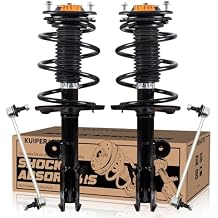 KUIPERAUTO Front Struts Assembly Sway Bars Links Kit Compatible for 2006-2012 Toyota RAV4 2.4L/2.5L 172275 172276 4PCS Struts w/Coil Spring 2 Front Sway Bars
