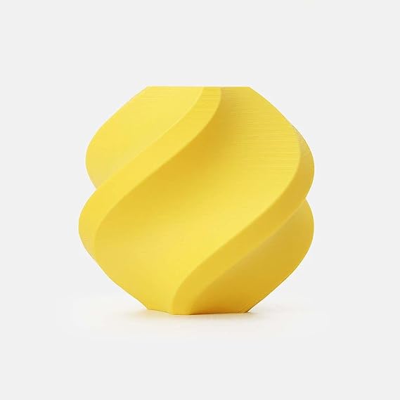 1.75MM PLA Lite Refill Filament High Toughness High Speed &Easy Printing Eco Friendly with RFID for Bambu Lab A1,X1,P1 AMS 1KG +/- 0.03mm (Without Spool) (Yellow 16400)