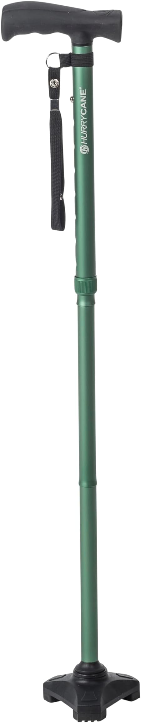 HurryCane HCANE-PP-C2 Freedom Edition Foldable Walking Cane with T Handle