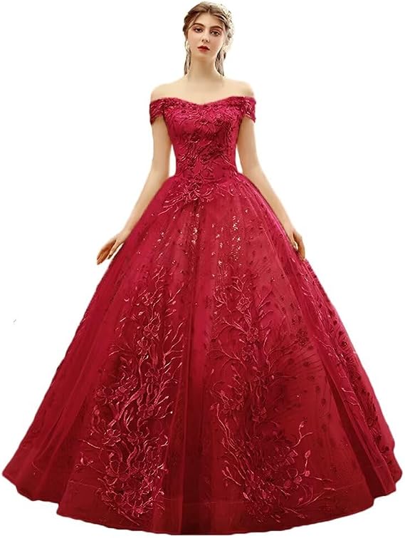 Asulla Luxury Appliqued Beaded Quinceanera Dresses Off Shoulder A Line Long Formal Evening Ball Gowns