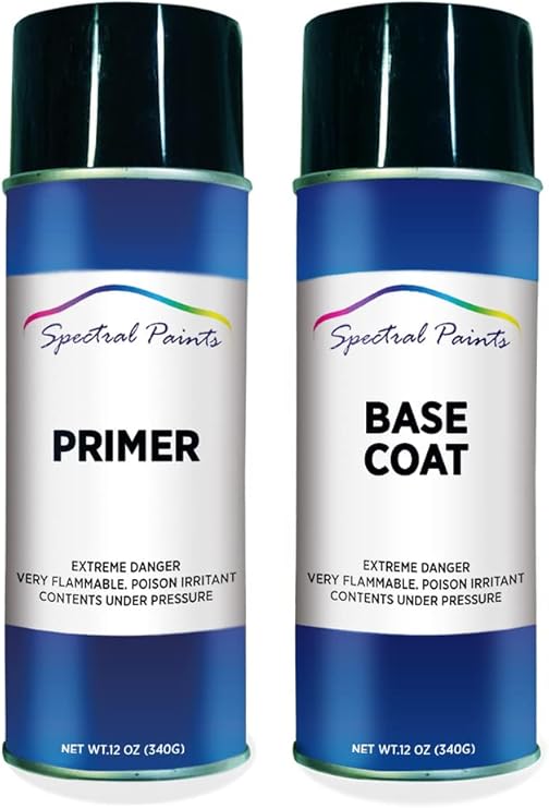 Spectral Paints Compatible/Replacement for Volkswagen D7V Silver Gray Metallic Aerosol Primer & Touch-Up Spray Paint