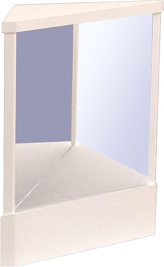Non-Reversing Mirror Precision True Reflection Mirror for Makeup and Skincare, See Yourself as Others See You Tabletop Image White L