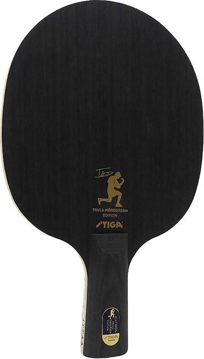 Stiga STIGA Table Tennis Shake Racket J.T.T.A.A. Japan Table Tennis Association Approved Carbon Thorleif Edition Round Type Black