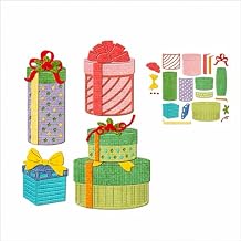 Gift Boxes Christmas Metal Cutting Dies for Card Making, Paper Embossing Die Cuts Kit Templates, Storage Pockets Supplies, Photo Frame Album DIY Scrapbooking Stencils Sets