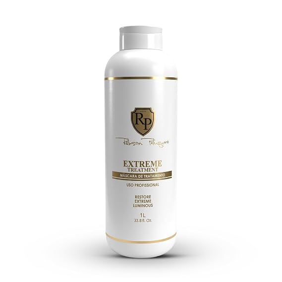 Robson Peluquero Extreme Treatment Mask 1L | Professional Pre-Chemical Acidifying Mask pH 2.8 for Damaged & Elastic Hair | Keratin, Shea Butter & Ceramides | Restores Elasticity & Strength 33.8 Fl Oz